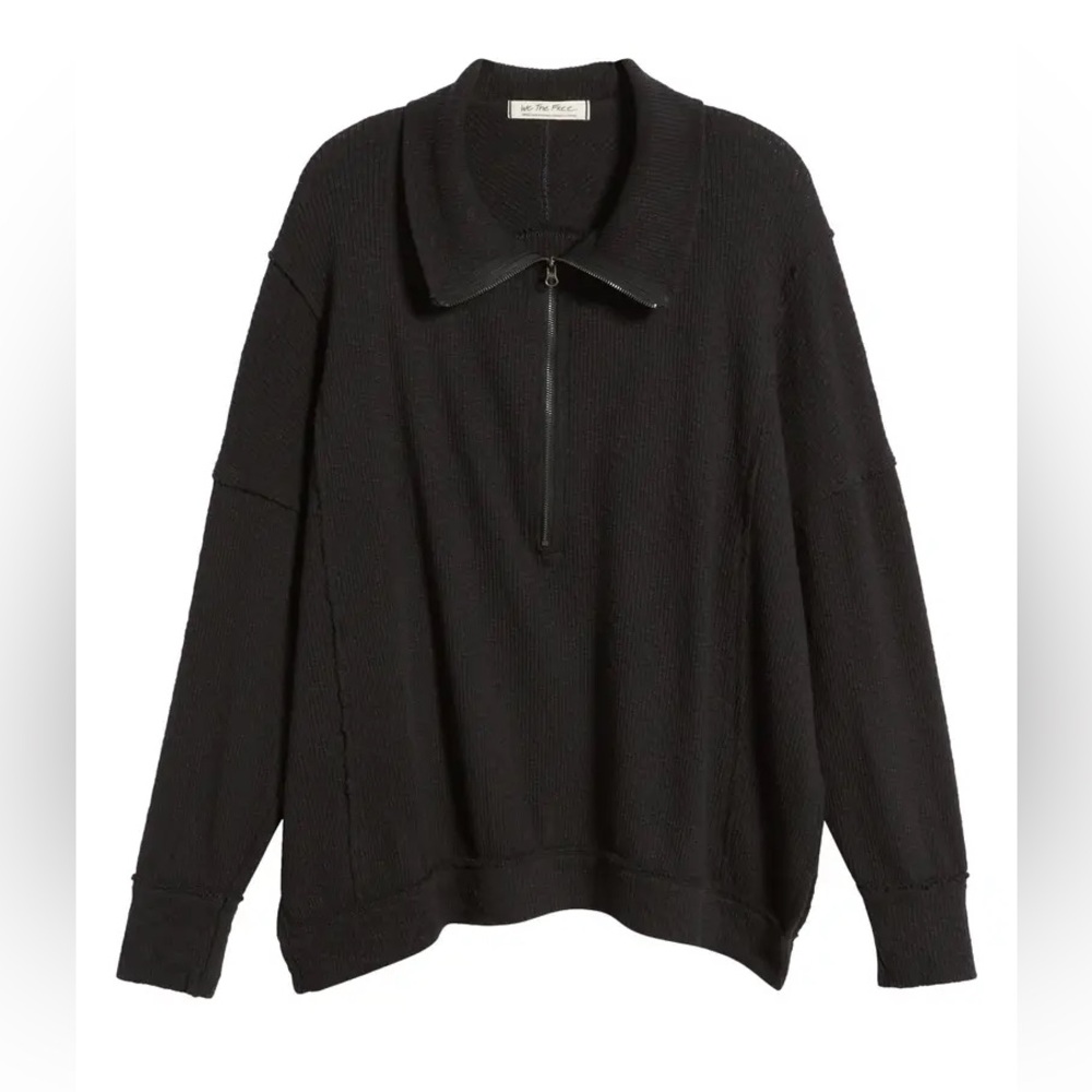 Free People We The Free Walk Away Half-Zip Tunic Pullover Sweater